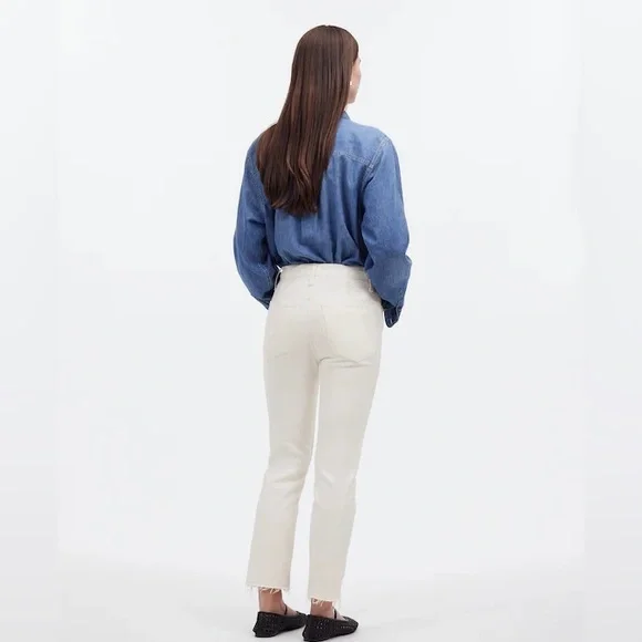 Madewell The Perfect Vintage Jean In Tile White Size W 23 NWT - Picture 5 of 8